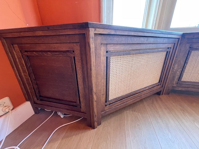 Maatwerk Vensterbank met Radiatorombouw in Rotterdam – Massief Eiken in Jaren ’30 Appartement